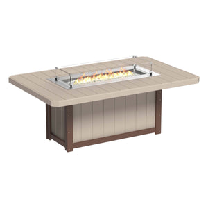 Lumin Fire Table 79″ Rectangular Bar Height by LuxCraft