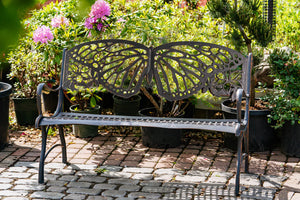 Outdoor Butterfly Bench