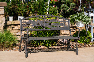 Outdoor Running Whitetails Bench