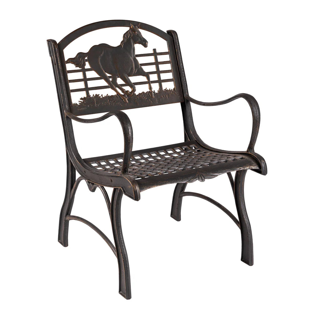 Outdoor Running Horse Chair