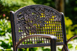 Outdoor Leaves Glider Chair