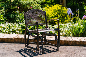 Outdoor Leaves Glider Chair