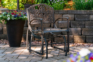 Outdoor Wildflower Glider Chair