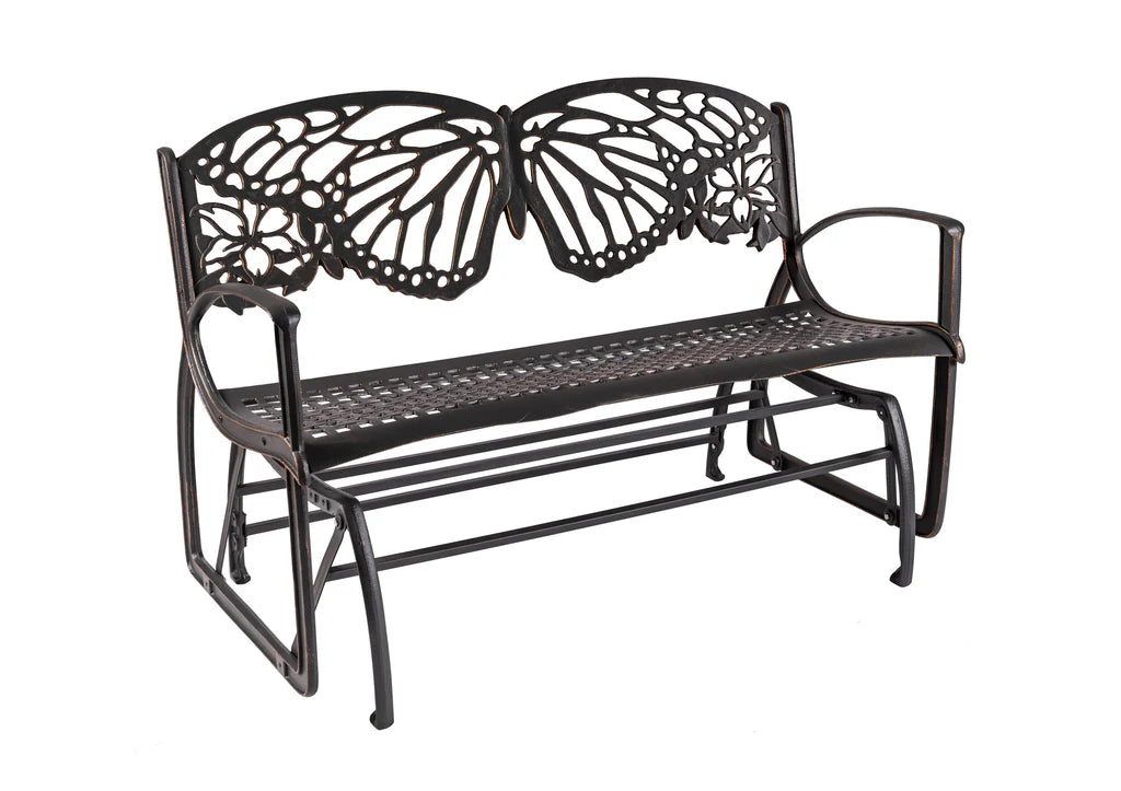 Outdoor Butterfly Glider Bench