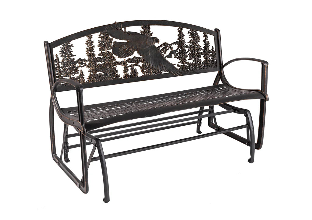 Outdoor Eagle Glider Bench