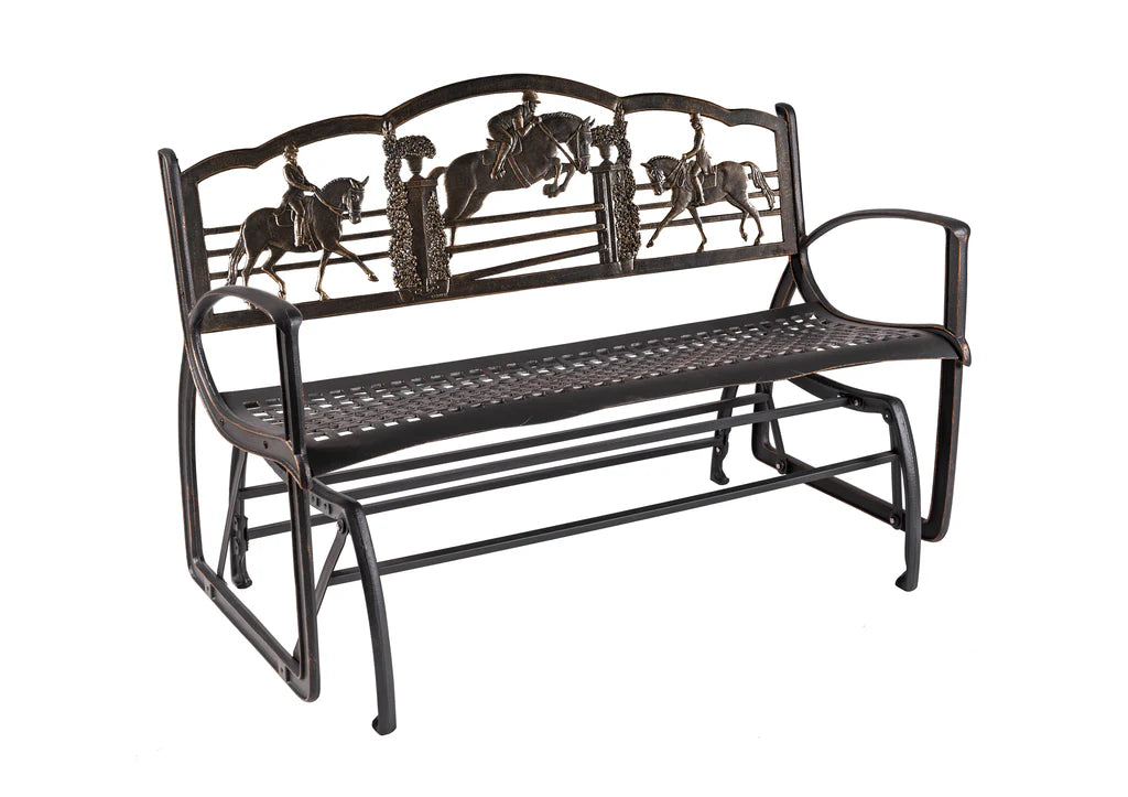 Outdoor Equestrian Glider Bench