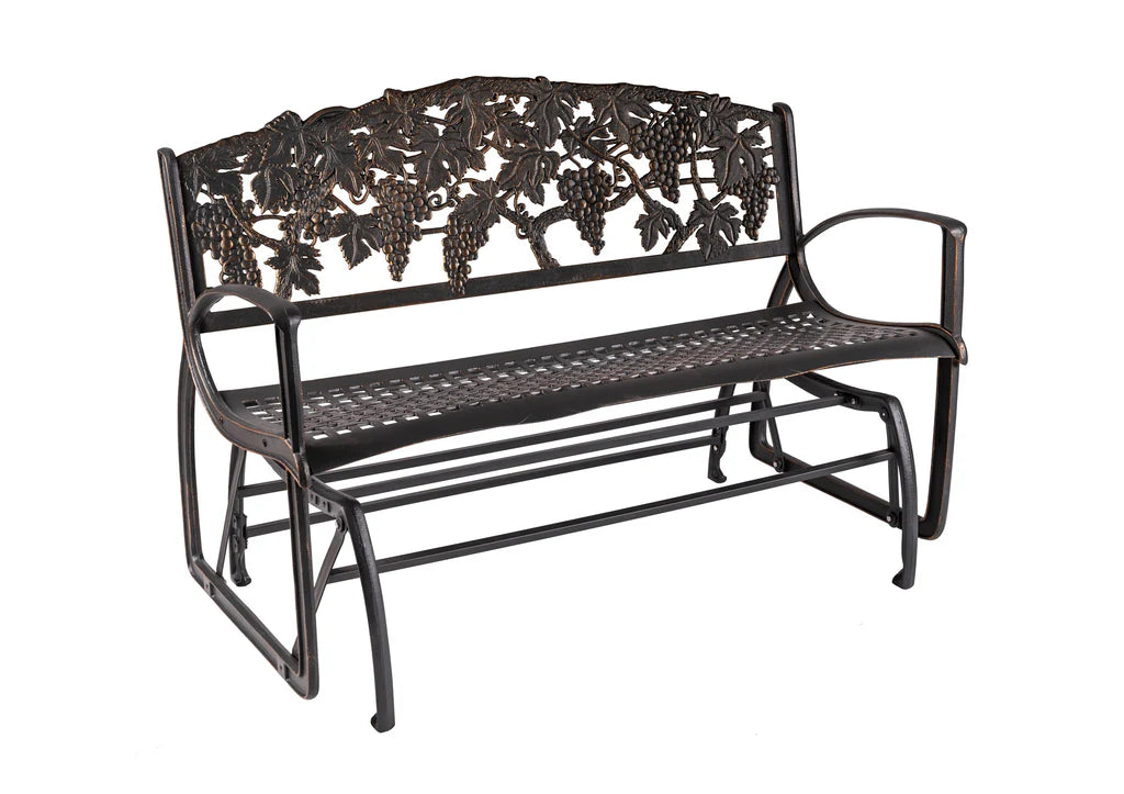 Outdoor Grapes Glider Bench