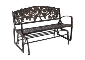 Outdoor Grapes Glider Bench