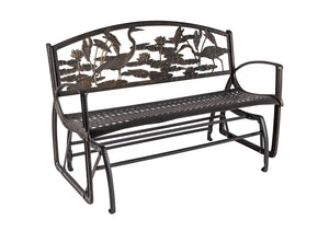 Outdoor Herons Glider Bench