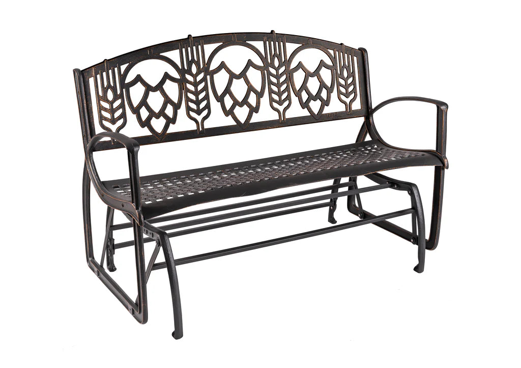 Outdoor Hops Glider Bench