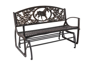 Outdoor Horse Glider Bench