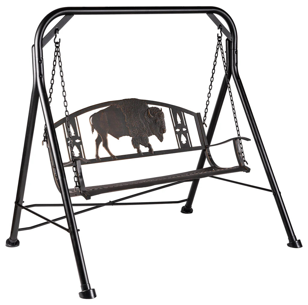 Outdoor Bison Swing