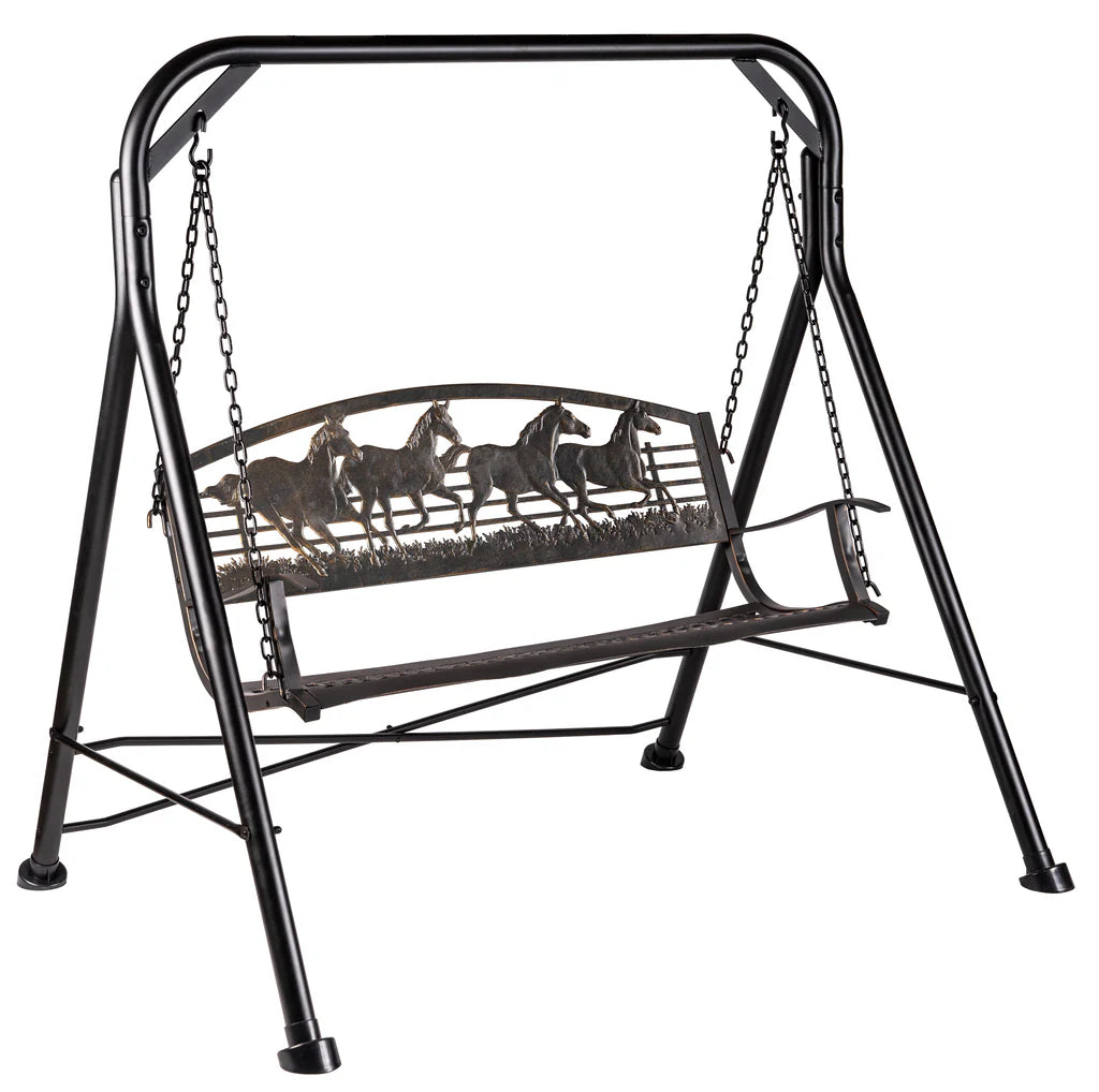 Outdoor Running Horse Swing