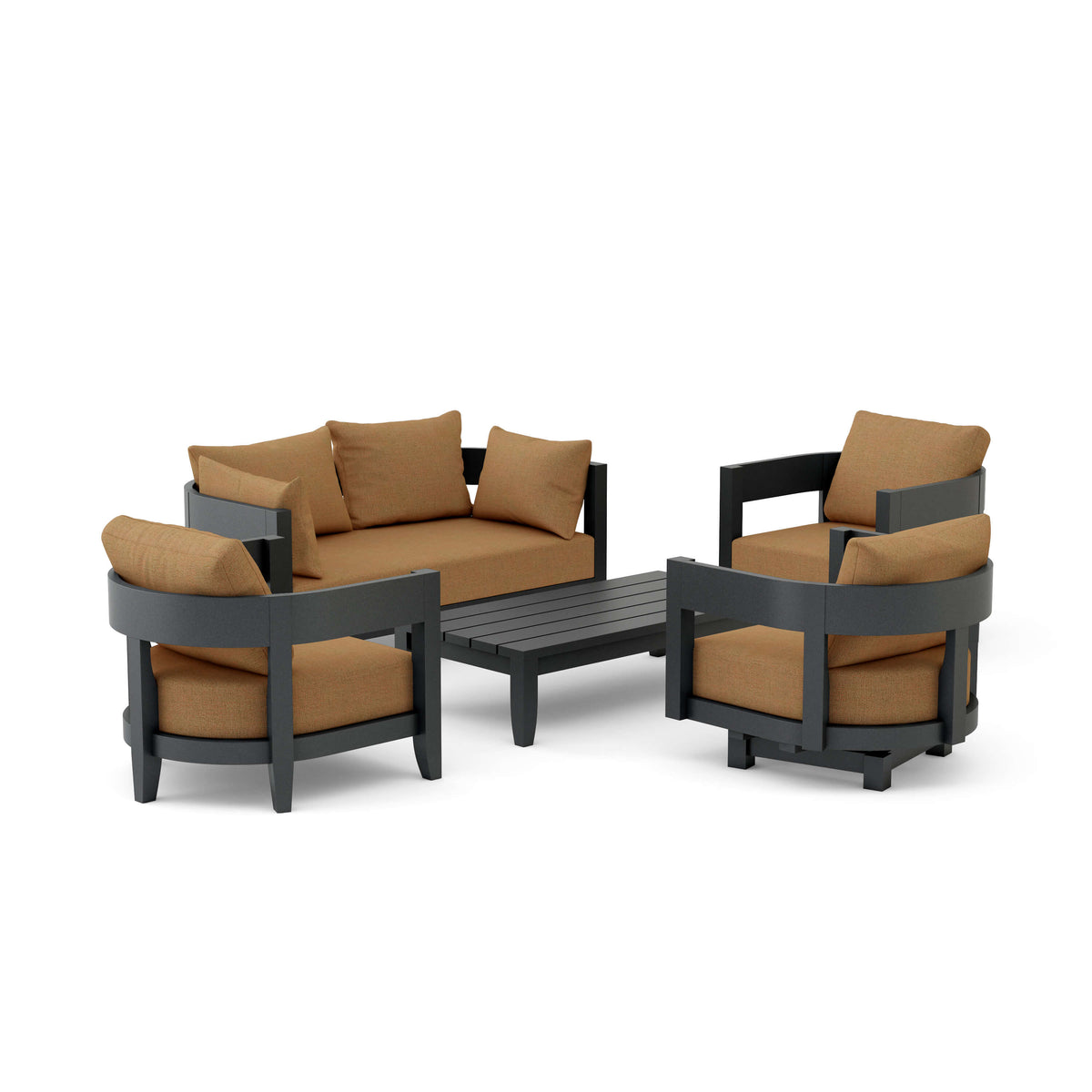 Coronado 5 Pieces Deep Seating Set - The Charming Bench Company