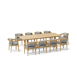 SET-368 11-pc Toscana Dining Table Set