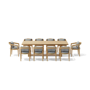 SET-368 11-pc Toscana Dining Table Set