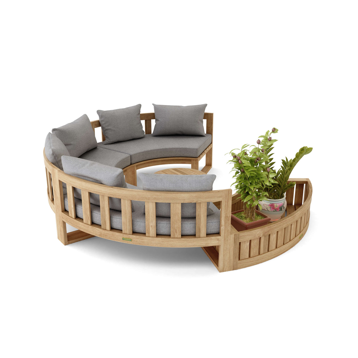 Circular Modular Deep Seating Set - The Charming Bench Company