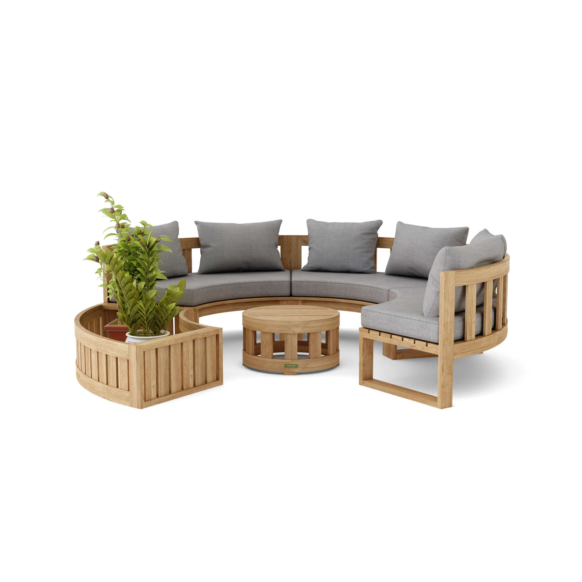 Circular Modular Deep Seating Set - The Charming Bench Company