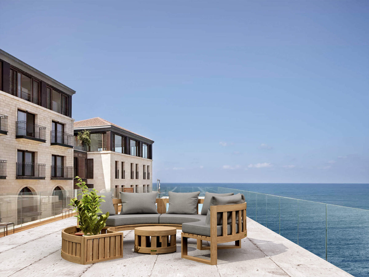 Circular Modular Deep Seating Set - The Charming Bench Company