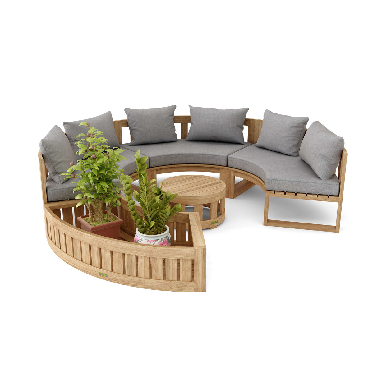 Circular Modular Deep Seating Set - The Charming Bench Company