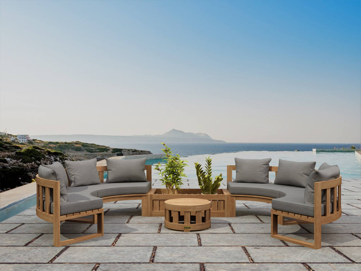 Circular Modular Deep Seating Set 1 - The Charming Bench Company