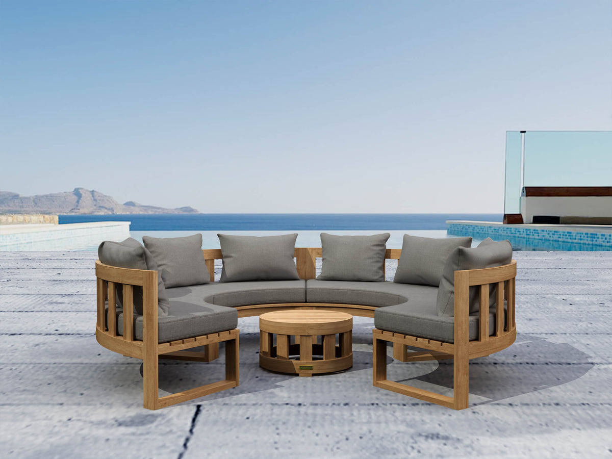 Circular Modular Deep Seating Set 2 - The Charming Bench Company