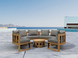 Circular Modular Deep Seating Set 2 - The Charming Bench Company