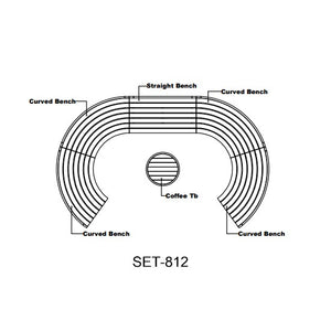 Circular Modular Deep Seating Set 3