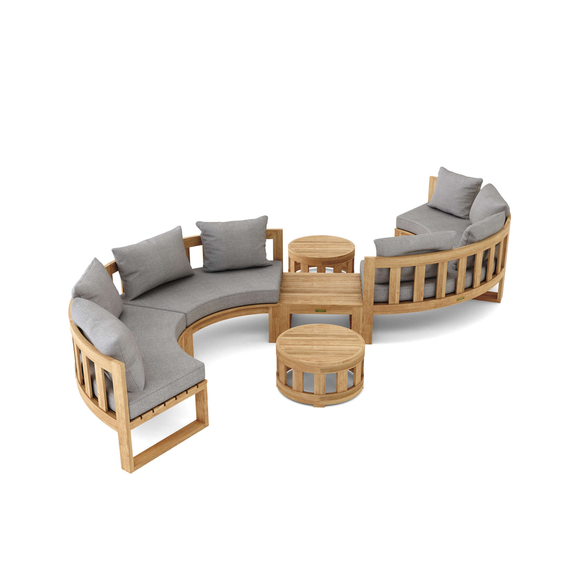 Circular Modular Deep Seating Set 4