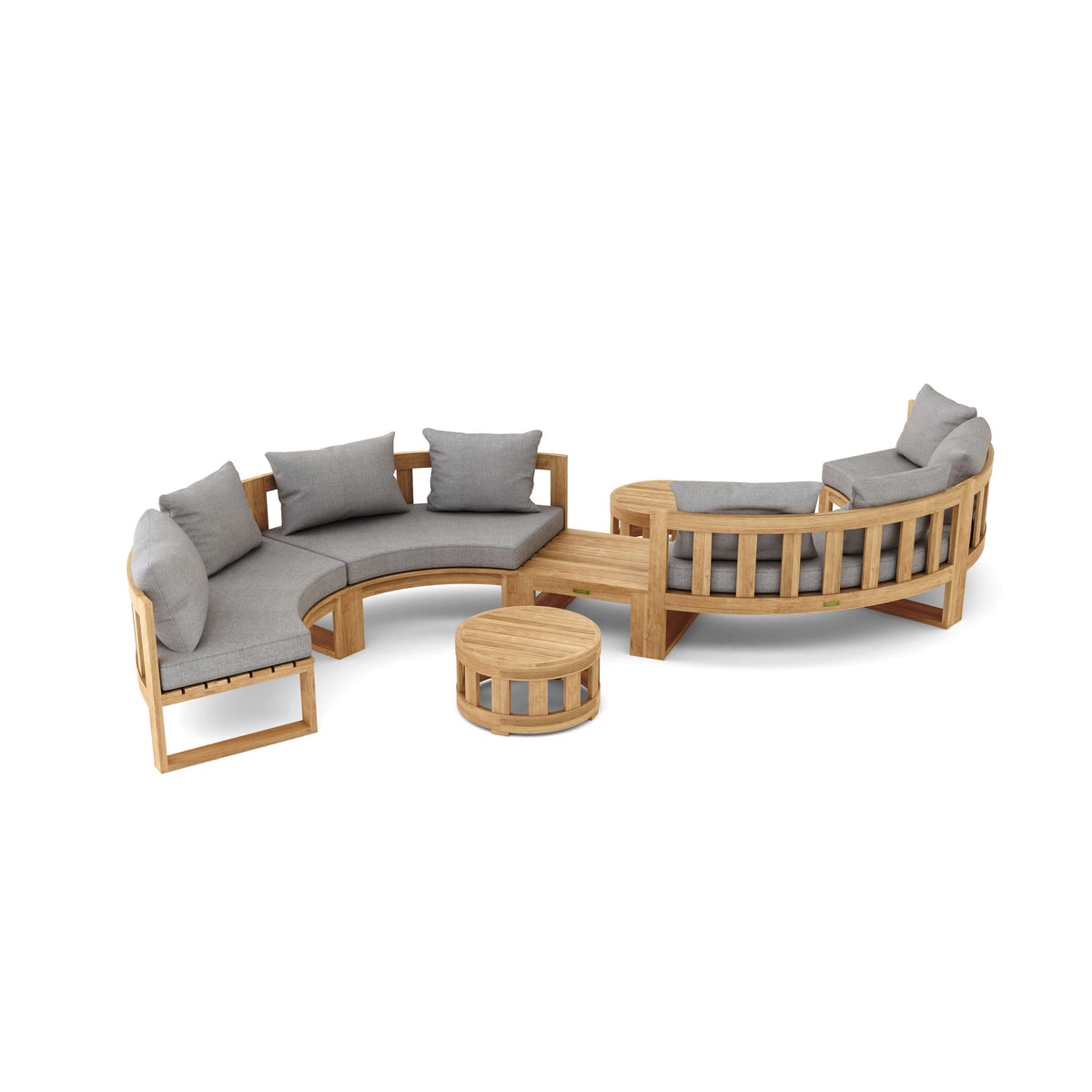 Circular Modular Deep Seating Set 4
