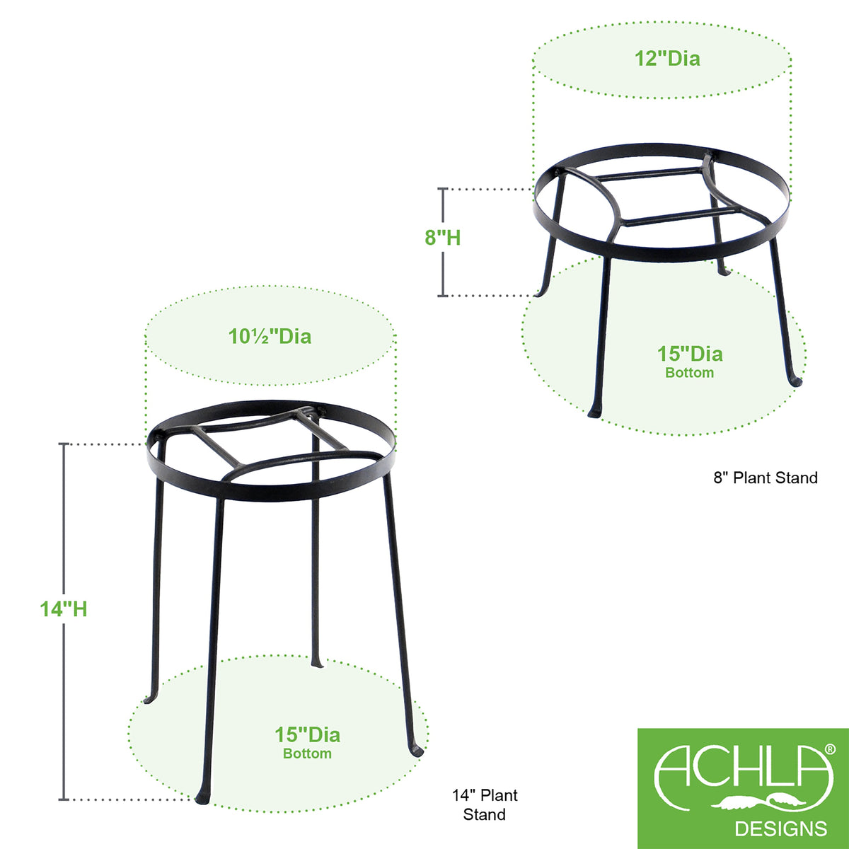 Argyle Plant Stands, Set of Two by Achla Designs Flower Box Brackets