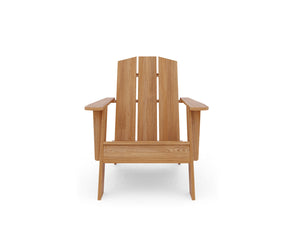 Aurele 3-Piece Teak Outdoor Adirondack Lounge Set Outdoor Lounge Set
