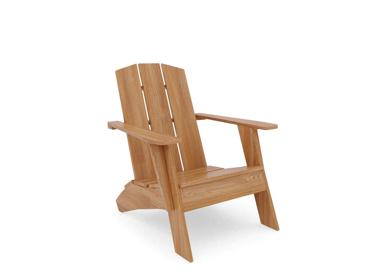 Aurele Teak Outdoor Adirondack Lounge Chair Outdoor Chair