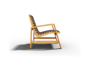 Axelle Teak Outdoor Woven Chat Armchair Outdoor Chair