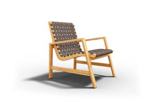 Axelle Teak Outdoor Woven Chat Armchair Outdoor Chair