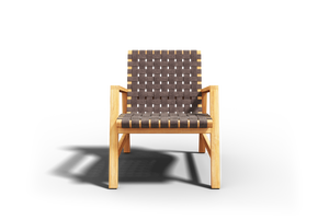 Axelle Teak Outdoor Woven Chat Armchair Outdoor Chair