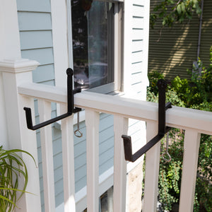 Bloom Box Garden Growing Kit, Medium Green with Clamp-On Brackets Flower Box Brackets