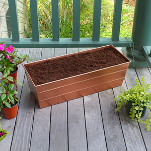 Bloom Box Garden Growing Kit with Brackets for 2 x 6 Railings Flower Box Brackets