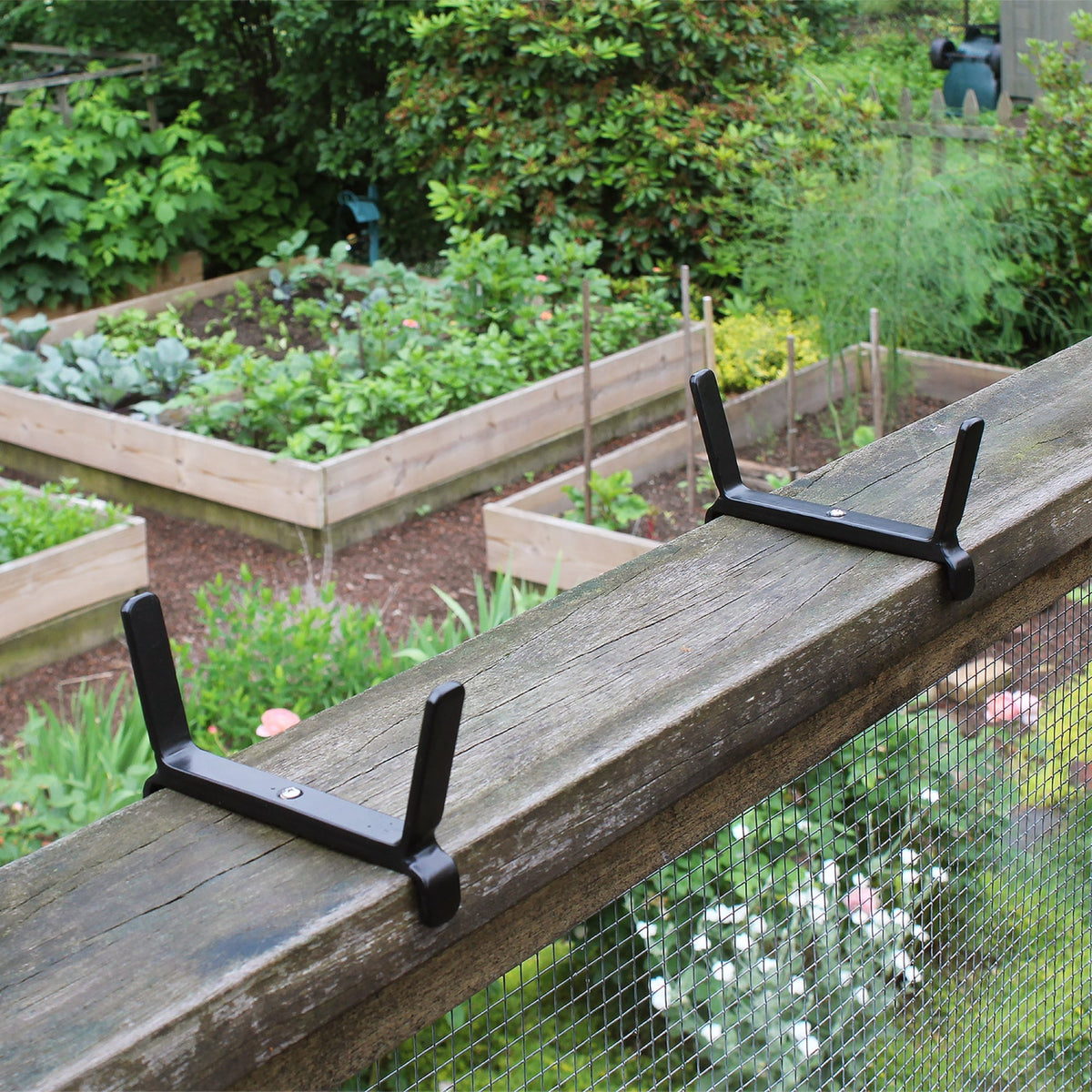 Bloom Box Garden Growing Kit with Brackets for 2 x 6 Railings Flower Box Brackets