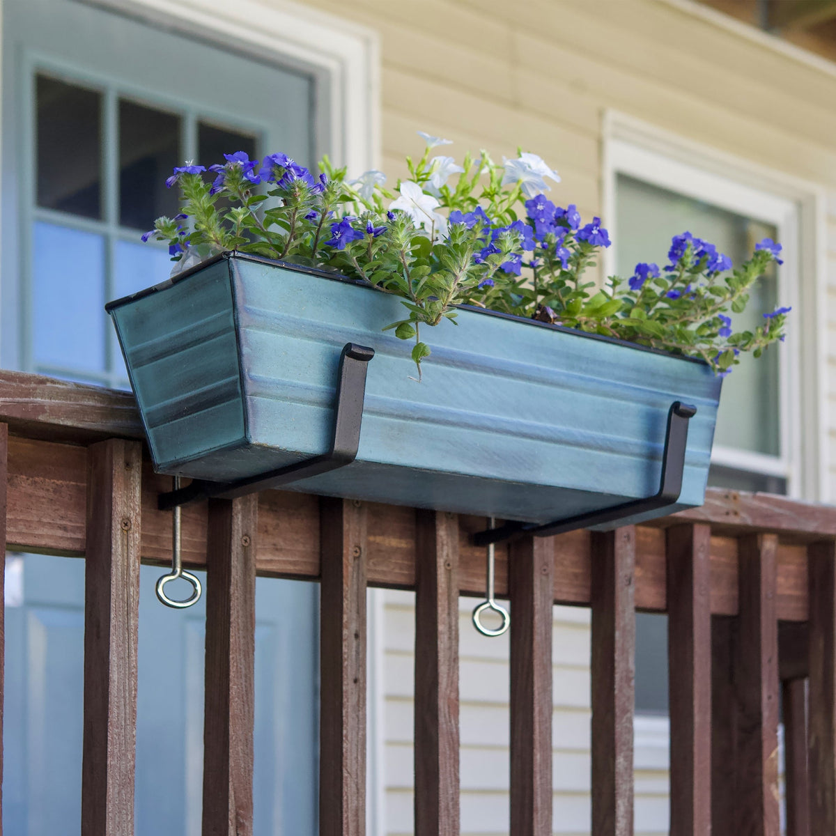 Bloom Box Garden Growing Kit with Clamp-On Brackets Flower Box Brackets