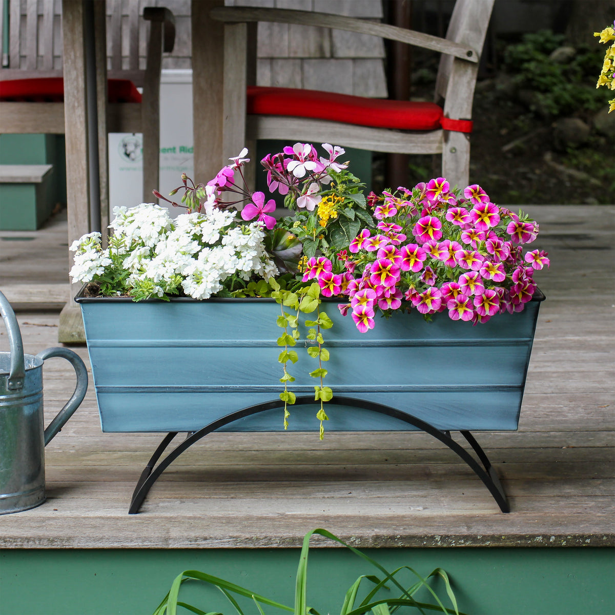 Bloom Box Garden Growing Kit with Odette Stand Flower Box Brackets