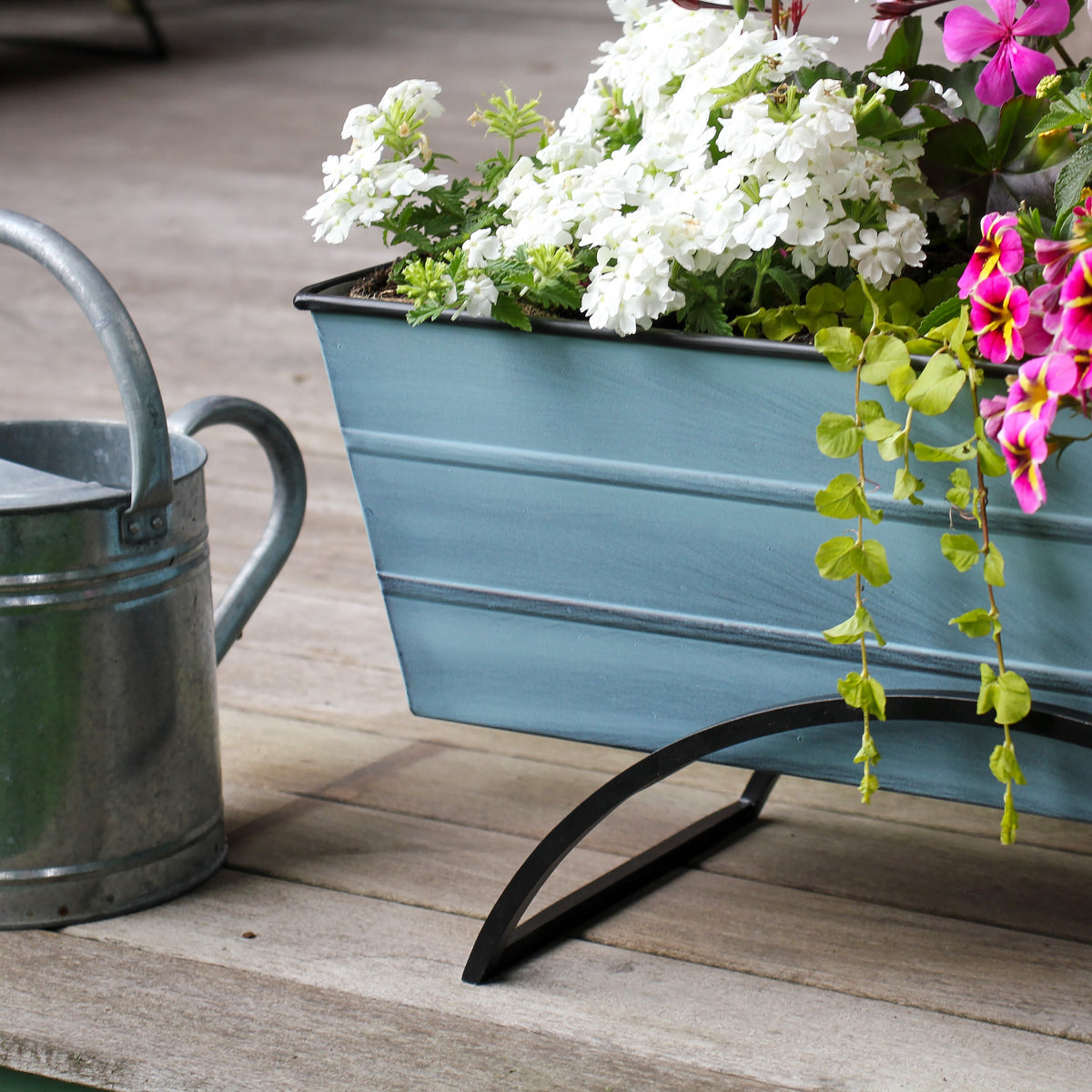 Bloom Box Garden Growing Kit with Odette Stand Flower Box Brackets