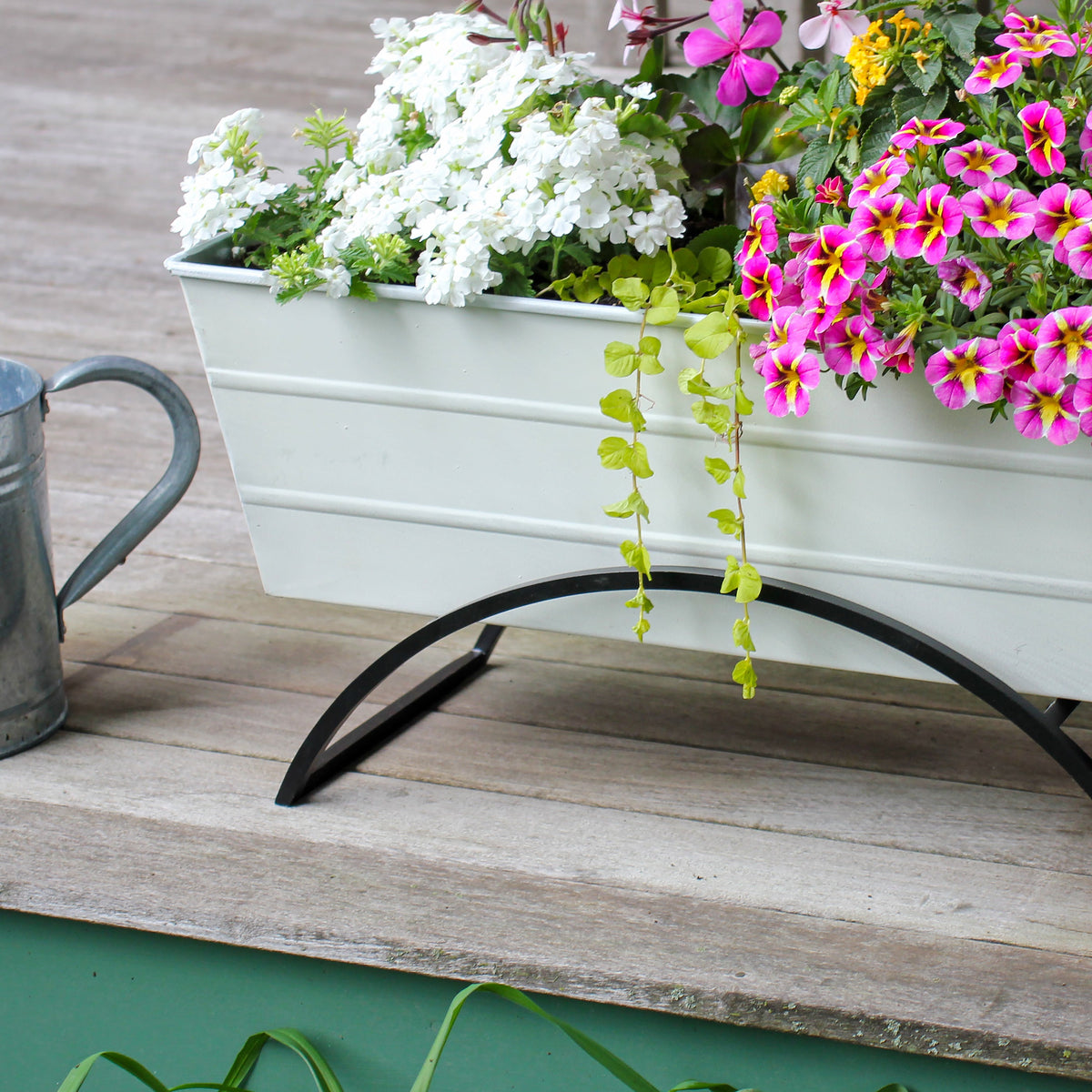 Bloom Box Garden Growing Kit with Odette Stand Flower Box Brackets