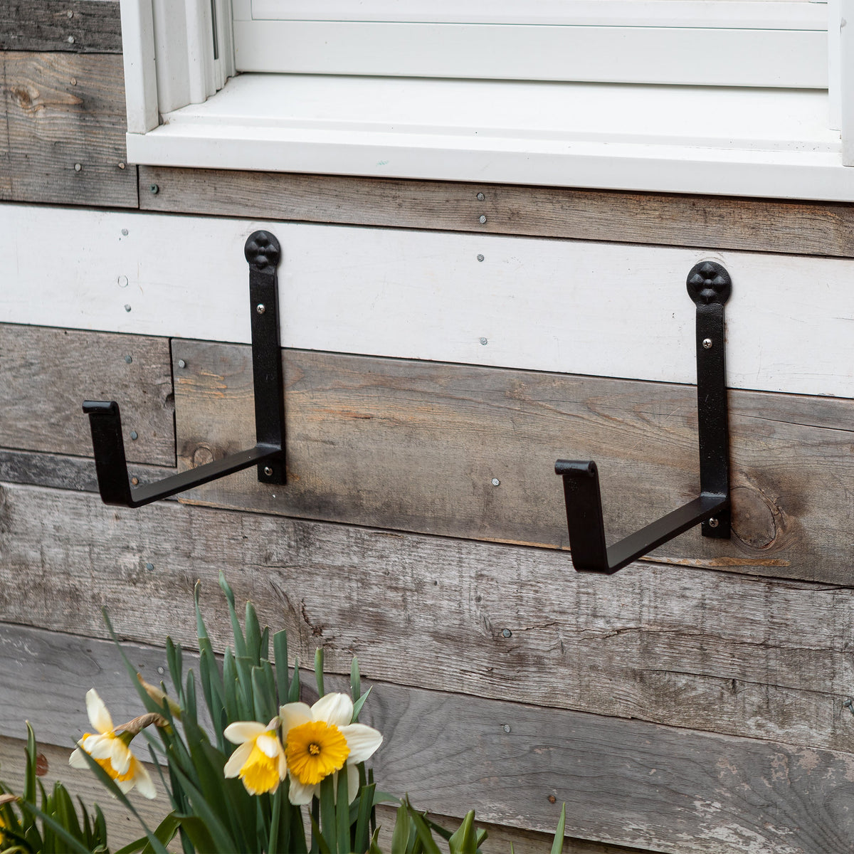 Bloom Box Garden Growing Kit with Wall Brackets Flower Box Brackets