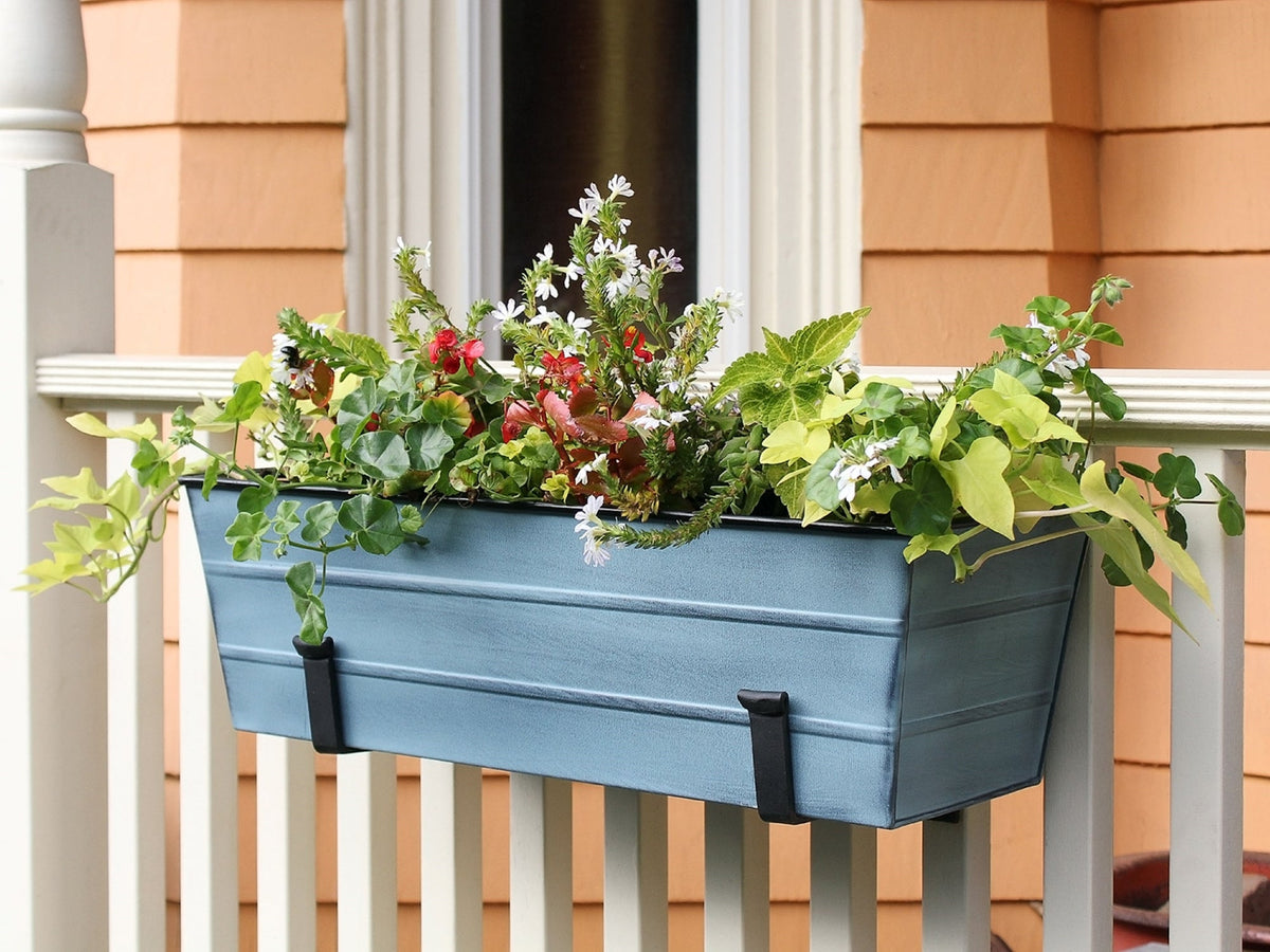 Bloom Box Garden Growing Kit with Wall Brackets Flower Box Brackets