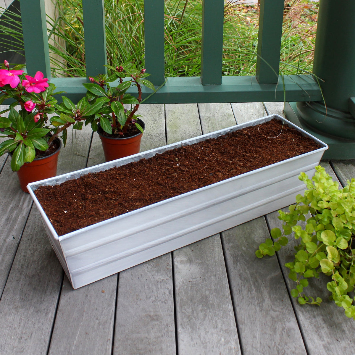 Bloom Box Garden Growing Kit with Wall Brackets Flower Box Brackets