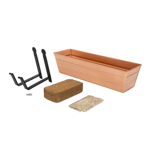 Bloom Box Garden Growing Kit with Wall Brackets Flower Box Brackets