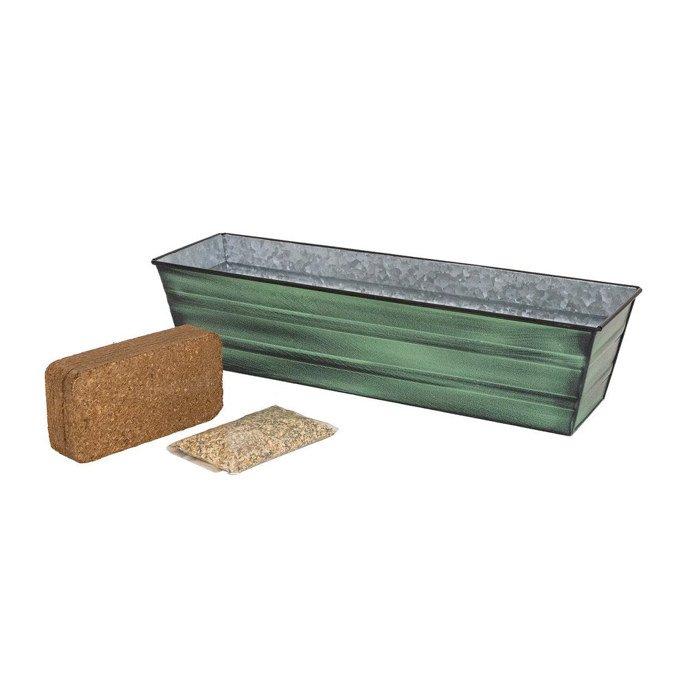 Bloom Box Garden Growing Kits – Small Size with Multiple Mounting Options Flower Box Brackets