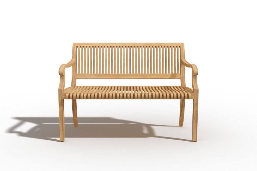 Clement 2-Person Teak Outdoor Bench Outdoor Chair