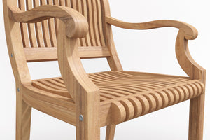 Clement Teak Outdoor Dining Armchair Outdoor Chair